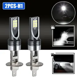 2x H1 LED Headlight Bulbs Conversion High Low Beam 100W 6500K White Universal Car Lights Turn Signal Light Car Accessories