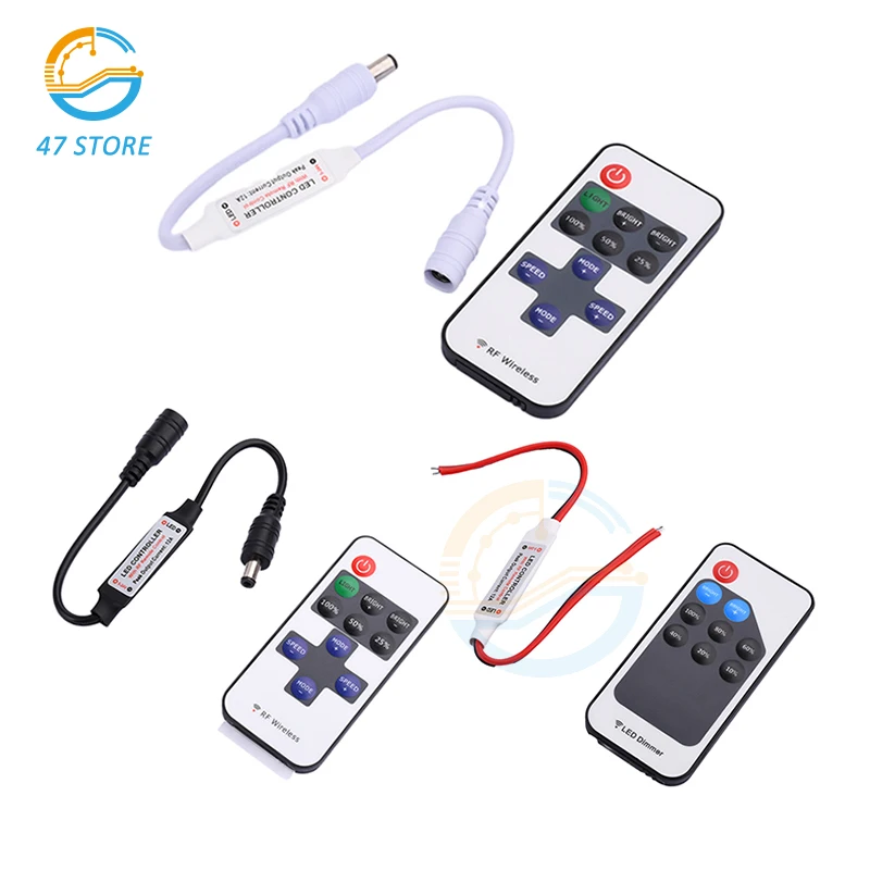 Nuevo Mini Atenuador De Lámpara LED De Un Solo Color DC 5V 12V 24V