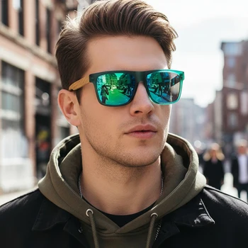 Retro Bamboo Wood Sunglasses 3