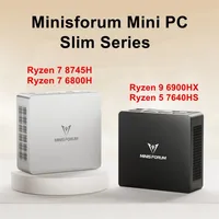 MINISFORUM Mini PC Gamer UM870 Slim AMD Ryzen 7 8745H R5 7640HS USB4.0 2*DDR5 2*PCIE4.0 2.5G LAN Windows 11 Mini Computer WiFi6E 1