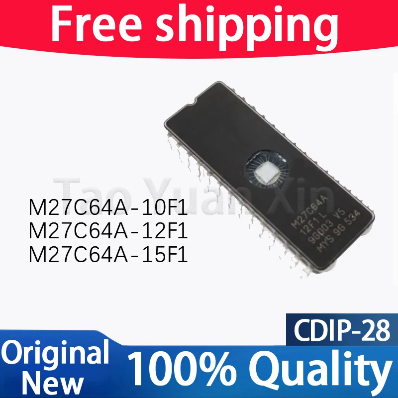 5PCS M27C64A-12F1 M27C64A IC EPROM UV 64KBIT 100NS DIP-28 ST - Foto 10