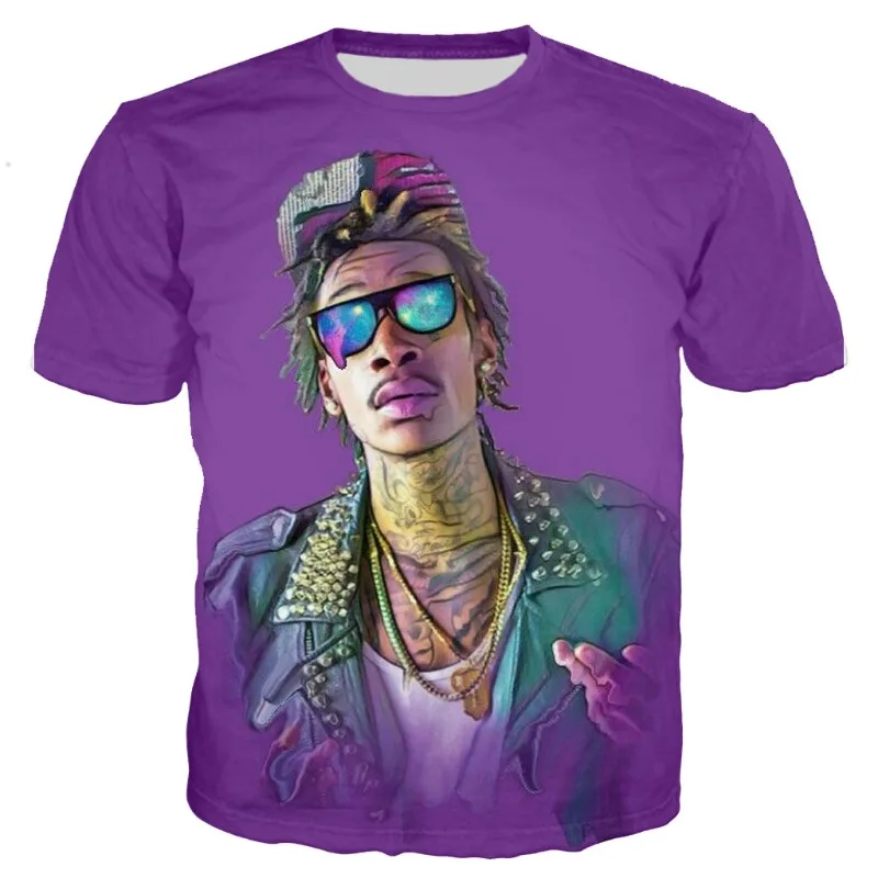 

New Wiz Khalifa Men/women New Fashion Cool 3D Printed T-shirts Casual Harajuku Style Tshirt Streetwear Tops Dropshipping Tops