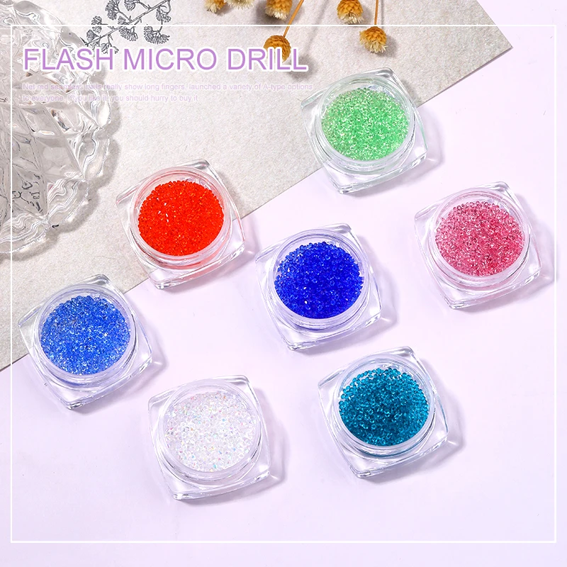

Blue/white/purple Crystal Glass Rhinestone Nail Accessories Crushed Drill Tip Bottom Drill Nail Charm DIY Nail Art Decoration