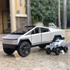 1:24 Cyber toy truck Model Y Model 3 Alloy Car Model Diecast Toy Vehicle Sound and Light Simitation Cars Model Toys Gift 1