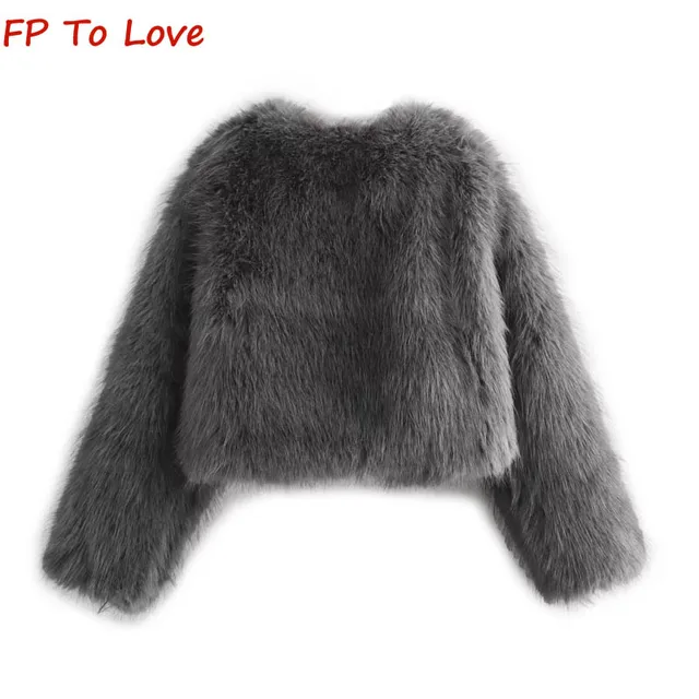 Y2K Spicy Winter Faux Fur Short Jacket