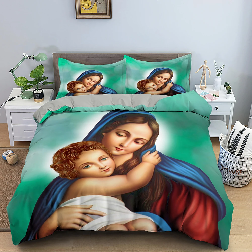 3d Jesus Duvet Cover Set Jesus Christ Bedding Set King Size Quilt Cover