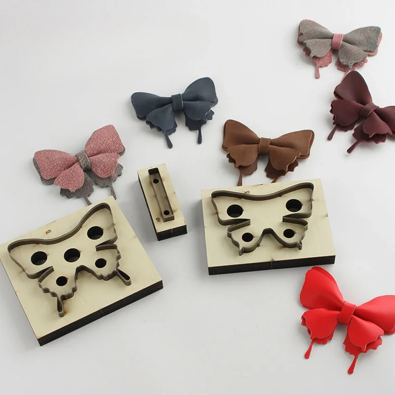Double Butterfly Leather Cutting Dies DIY Cutting Mold 4.17inch