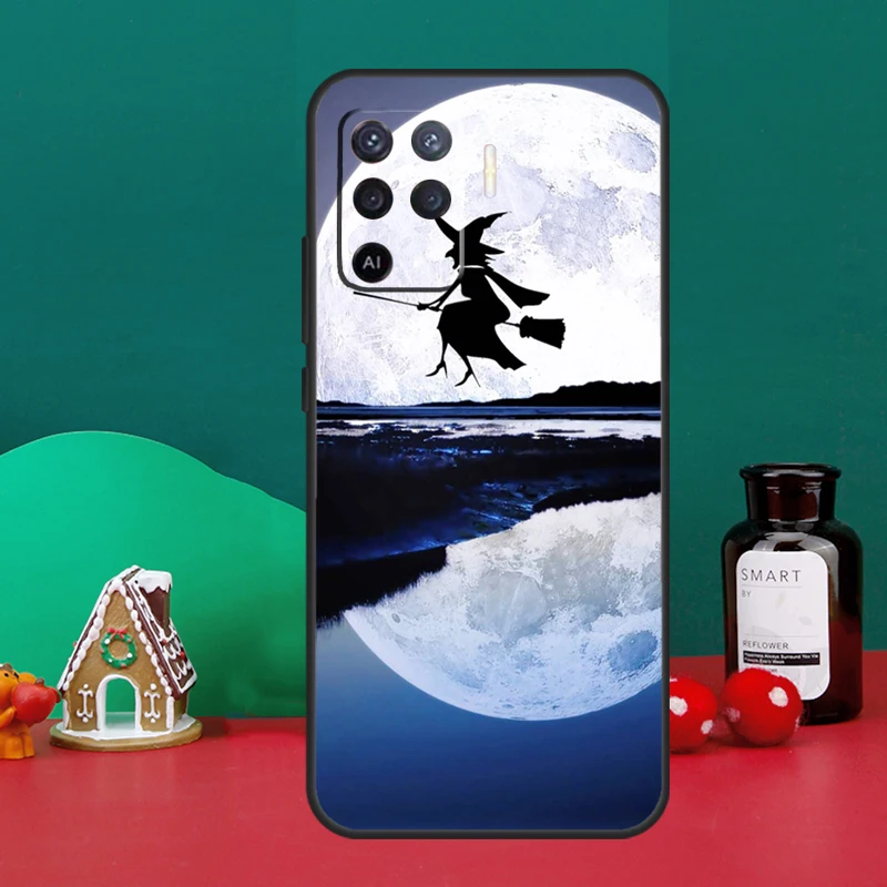 Witchcraft Halloween Dark Witch Cat Phone Case