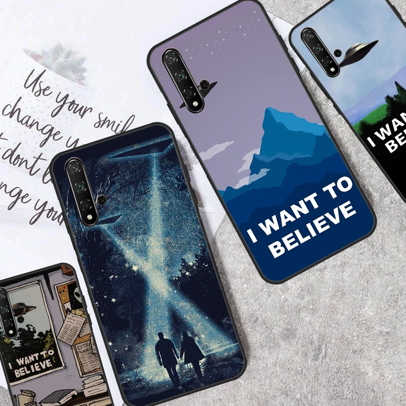 The X Files I Want To Believe Funda Per Huawei Nova Y90 Y91 Y70 Y60 Y61 10 9 Se 5T 11I 8I 7I 3I P40 Lite P60 P30 Pro Case