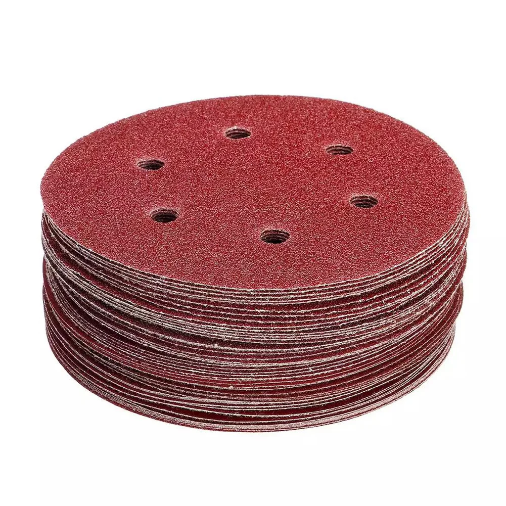 

9 Inch 6 Holes 225MM Sanding Discs 40-2000 Grit Flocking Sandpaper Orbital Sander Hook And Loop Aluminum Oxide Sand Paper