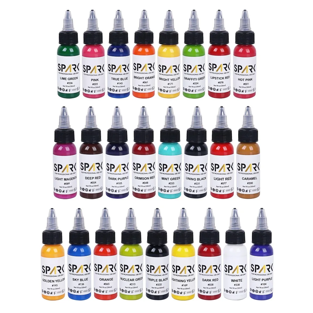 Tattoo Inks 50 Colors 30ml Professional Permanent Natural Plant Microblading Tattoo Body Art Makeup Pigment for Artist