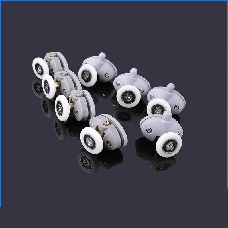 Oval ABS Nylon Single Pop Up Pulley Runner Wheel Shower Cabin Sliding Glass Door Rollers 4pcs-8pcs/set
