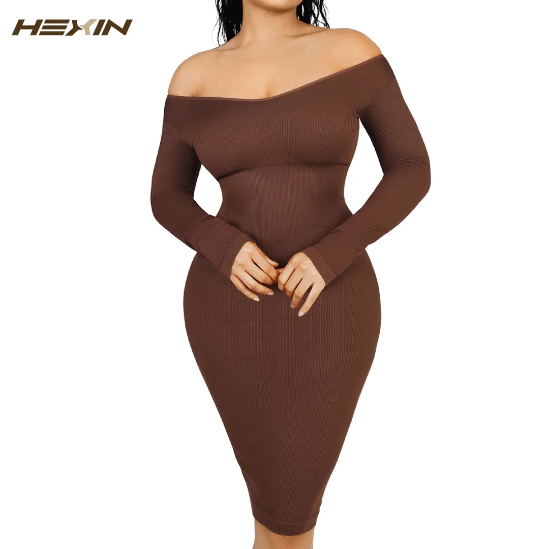 New  Women Corset Shaping Bodysuit Reducing and Shaping Girdles Seamless V Neck Long Sleeve Shaper Dress Sexy Binders Shapewear