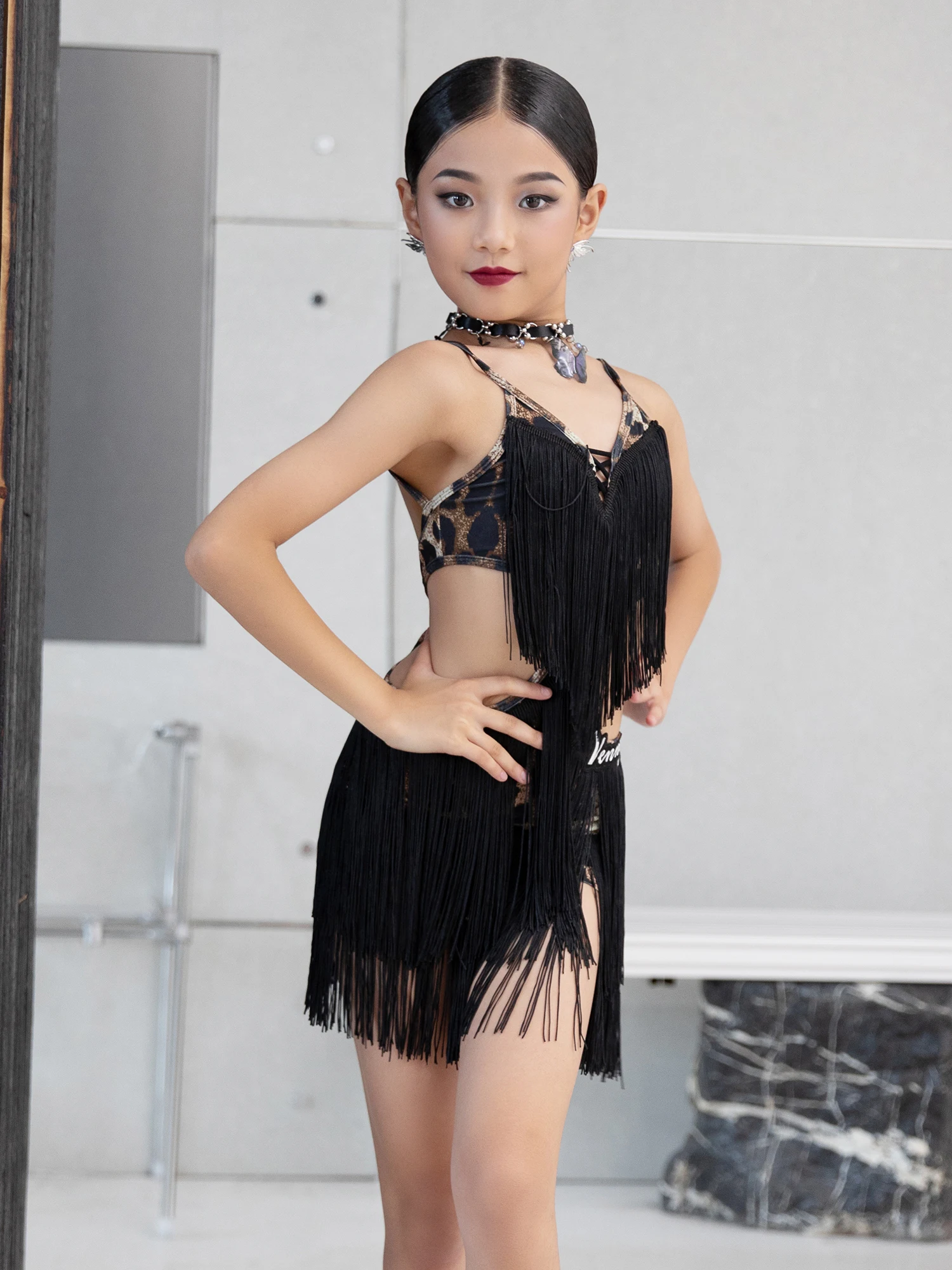 Ballo Latino Americano Abbigliamento Con Frange Abbigliamento