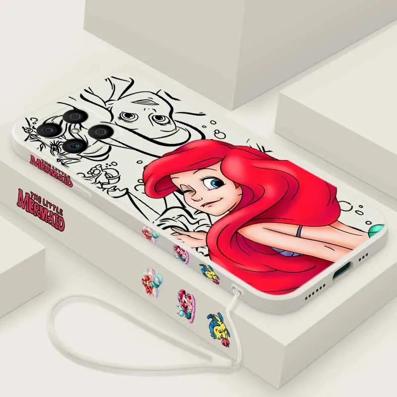 Beautiful Little Mermaid Liquid Rope Silicone Phone Case Cover