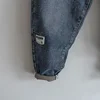 Loose Elastic Waist Denim Jeans Spring Autumn Spliced Harem Pants Men's Casual Pants 2024 Korean New Stretch Baggy Cargo Jeans 3
