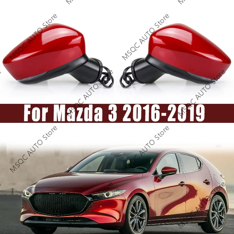 ForMazda32017-2019AutoMirrorAssyAccessoriesWithHeatingElectricAdjustmentCarFoldMirrorAssembly-AliExpress