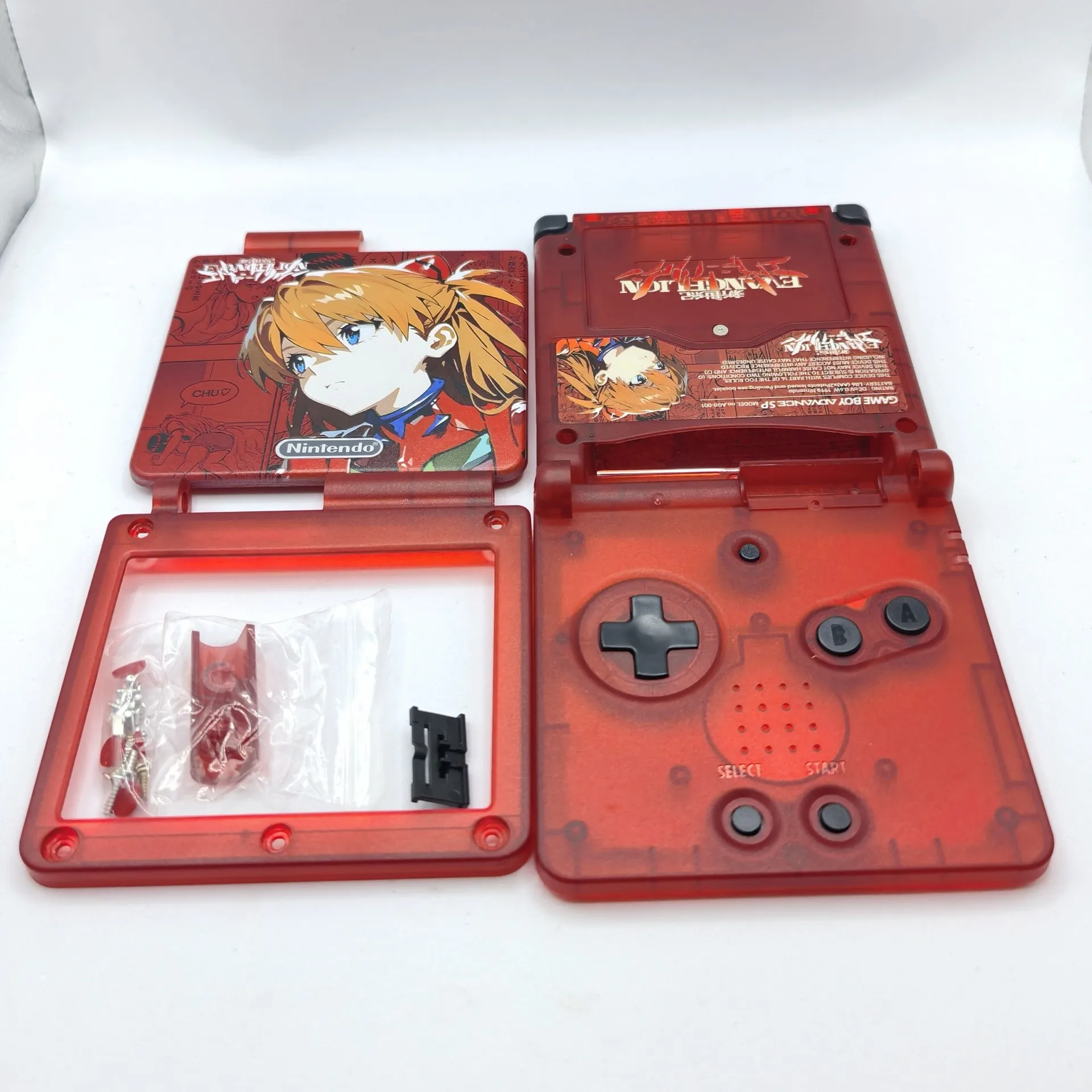 Nintendo GBA SP Packaging and Case Set EVA Asuka Limited Edition