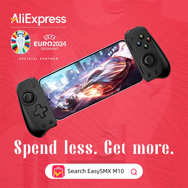 EasySMX M10 C타입 휴대폰 컨트롤러, 안드로이드 폰, Xbox 게임 패스, 아이폰 15 시리즈, 홀 이펙트 트리거 조이스틱