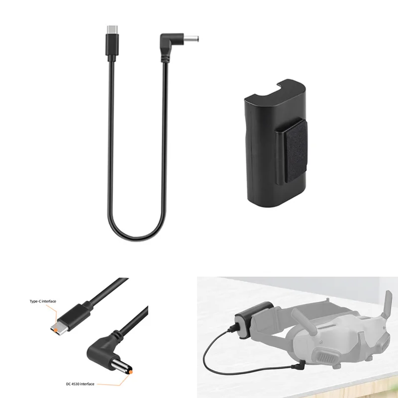 Paraluce/Custodia Batteria E Cavo Alimentazione Per DJI Avata 2 &ndash; Occhiali Volo