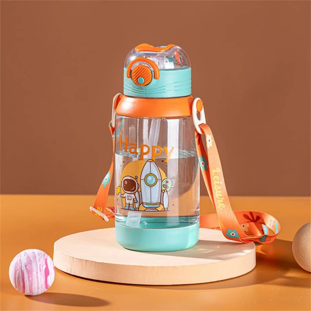 480ml Kids Water Bottles Creative Cartoon Baby Cups With Straws Leakproof  Water Bottles Tour Portable Water Bottle For Children - Water Bottles -  AliExpress