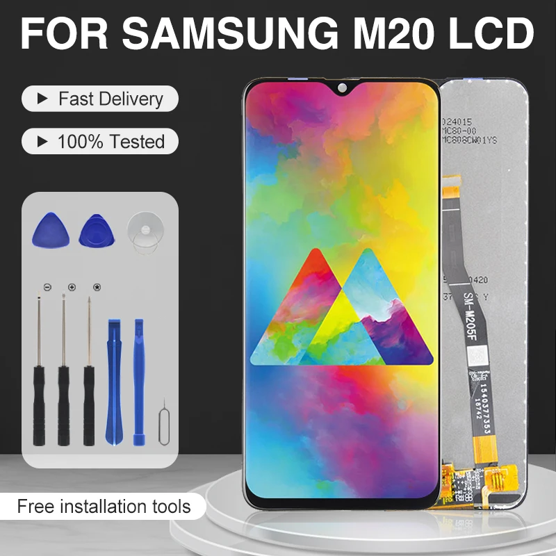Catteny 6 3 дюймов для Samsung Galaxy M20 Lcd M205 дисплей с сенсорным экраном дигитайзер M205F в