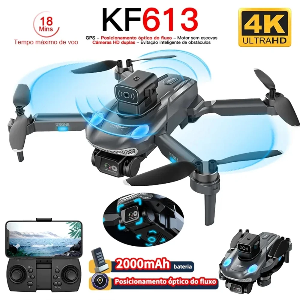

RC Drone 4K Professional KF613 Drones GPS RC Plane Aerial Photography Quadcopter Obstacle Avoidance RC Helicopter Toys FPV Dron