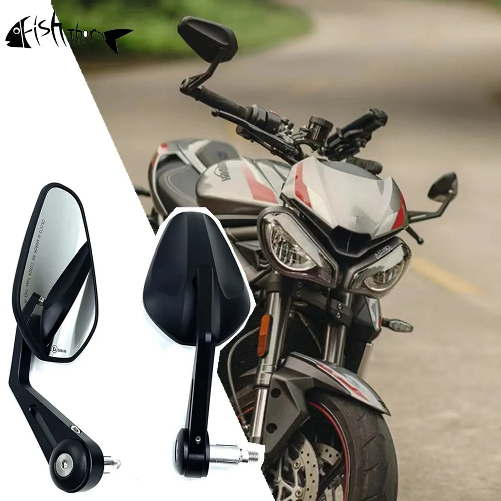 

For Triumph Street Triple 765 R S RS 675 R RX Street Triple 660S Motorcycles Left side right handlebar end mirrors