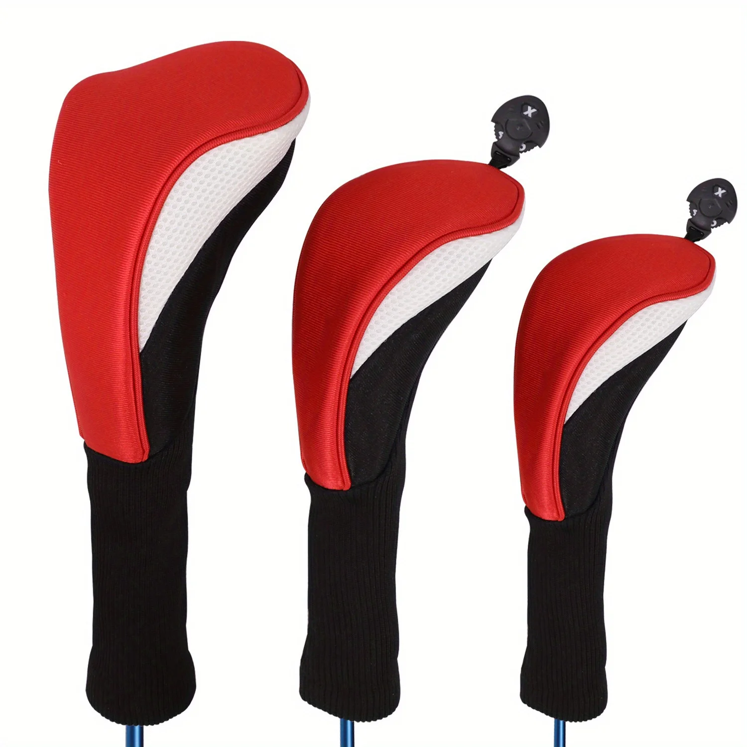 3pcs Premium Golf Headcovers Set For Driver Fairway Wood And Hybrid golf club head covers golf putter head covers golf iron head covers
