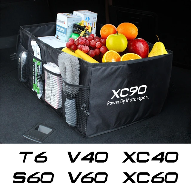 折りたたみ車のトランク収納ボックス自動車の付属品ボルボXC90 XC60 C30 T6 S60 C70 XC40 V40 XC70 V70 V60 V50 S80 S40 awd V90 S90