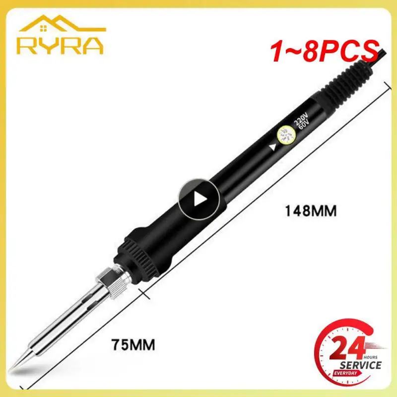 

1~8PCS New Adjustable Temperature Electric Soldering Iron 220V 110V 60W Welding Solder Rework Station Heat Pencil Tips Repair