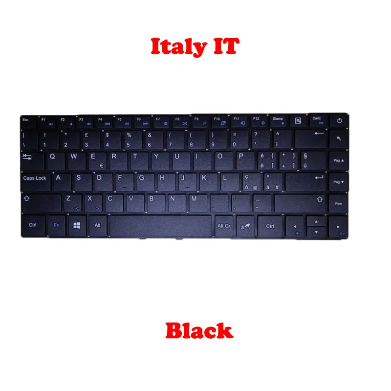 Laptop Replacement Keyboard For Teclast F6S English US German GR Belgium BE Italy IT Swiss SW Silver Black New