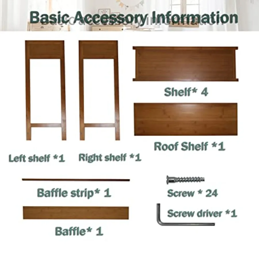 Shoe Rack 5Tier Bamboo Shoe Rack Organizer for Entryway Hallway Beautiful Natural