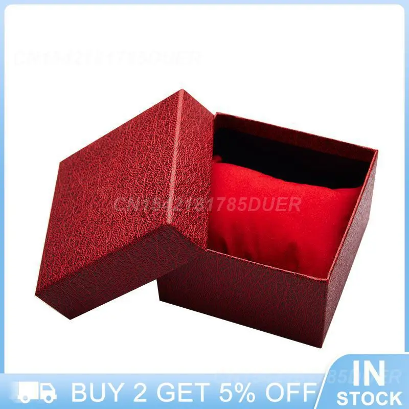 Fashion Watch Box Cardboard Case Bangle Bracelet Wrist Watch Jewelry Present Durable Gift Box Square watch storage box