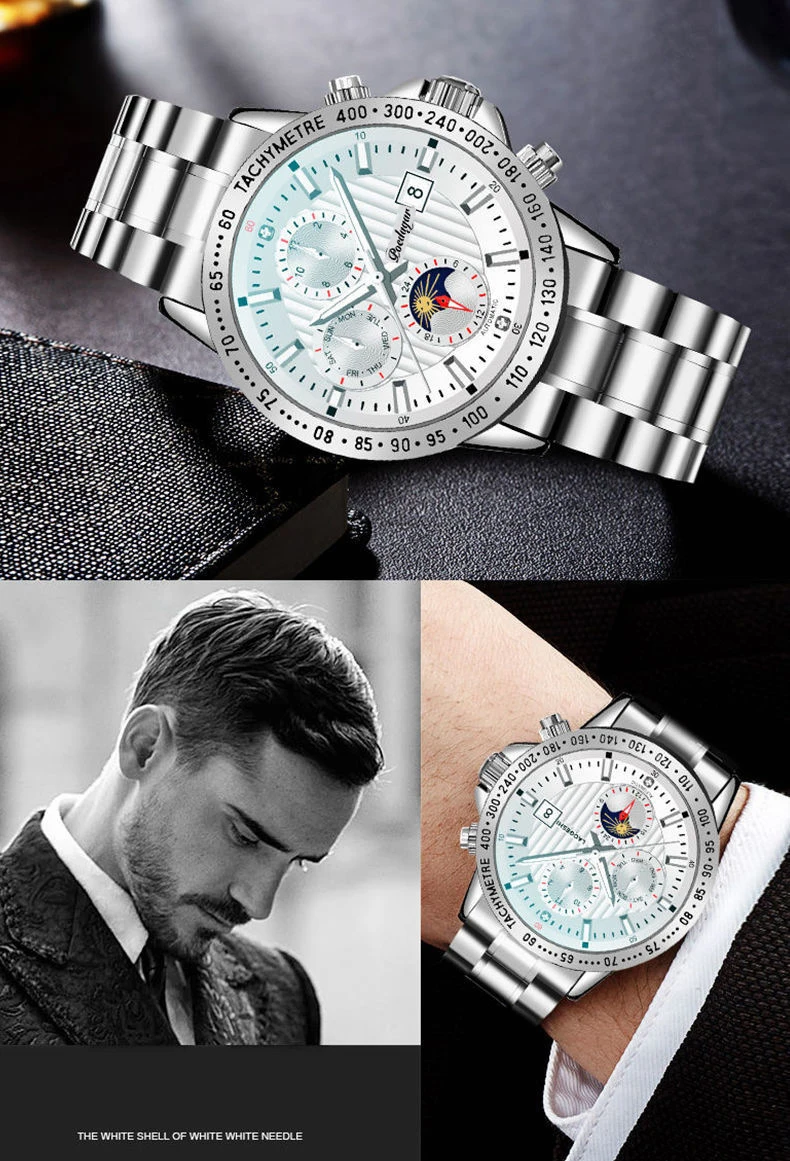 Mens Watches Top Brand Luxury Fashion Waterproof Luminous Quartz Business Sports Wristwatch Gifts for Men Relogio Masculino