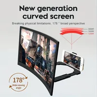 3D Phone Screen Magnifier for Smartphones Foldable Stand Adjustable Zoom Flip Phone Magnifier for Movie/Video/Gaming Devices 1