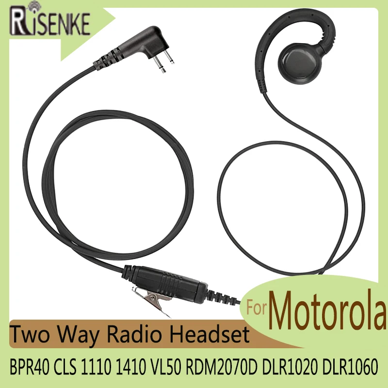 Walkie Talkie Earpiece for Motorola,Two Way Radio Headset,CP100d,CP200,CP200d,BPR40,CLS 1110, RDM2070D, DLR1020, DLR1060