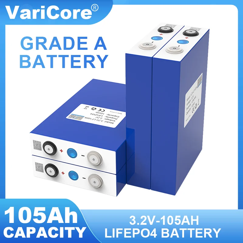 4db varicore 3.2V 320ah 280ah 105ah lifepo4 Üteg 3C Lítium Rablánc Foszfát Üteg számára 4S 12V 24V Golf Kordély Jacht napelemes Lakóautó