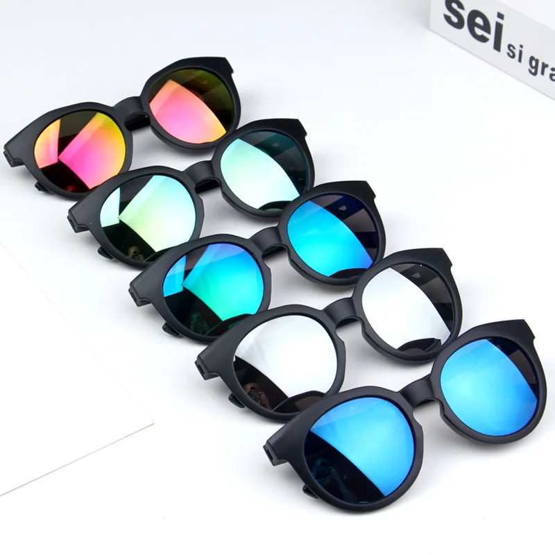 Fashion Kids Sunglasses Girl Black Children's sunglasses Anti-uv Baby Sun-shading Eyeglasses Boy glasses Goggle
