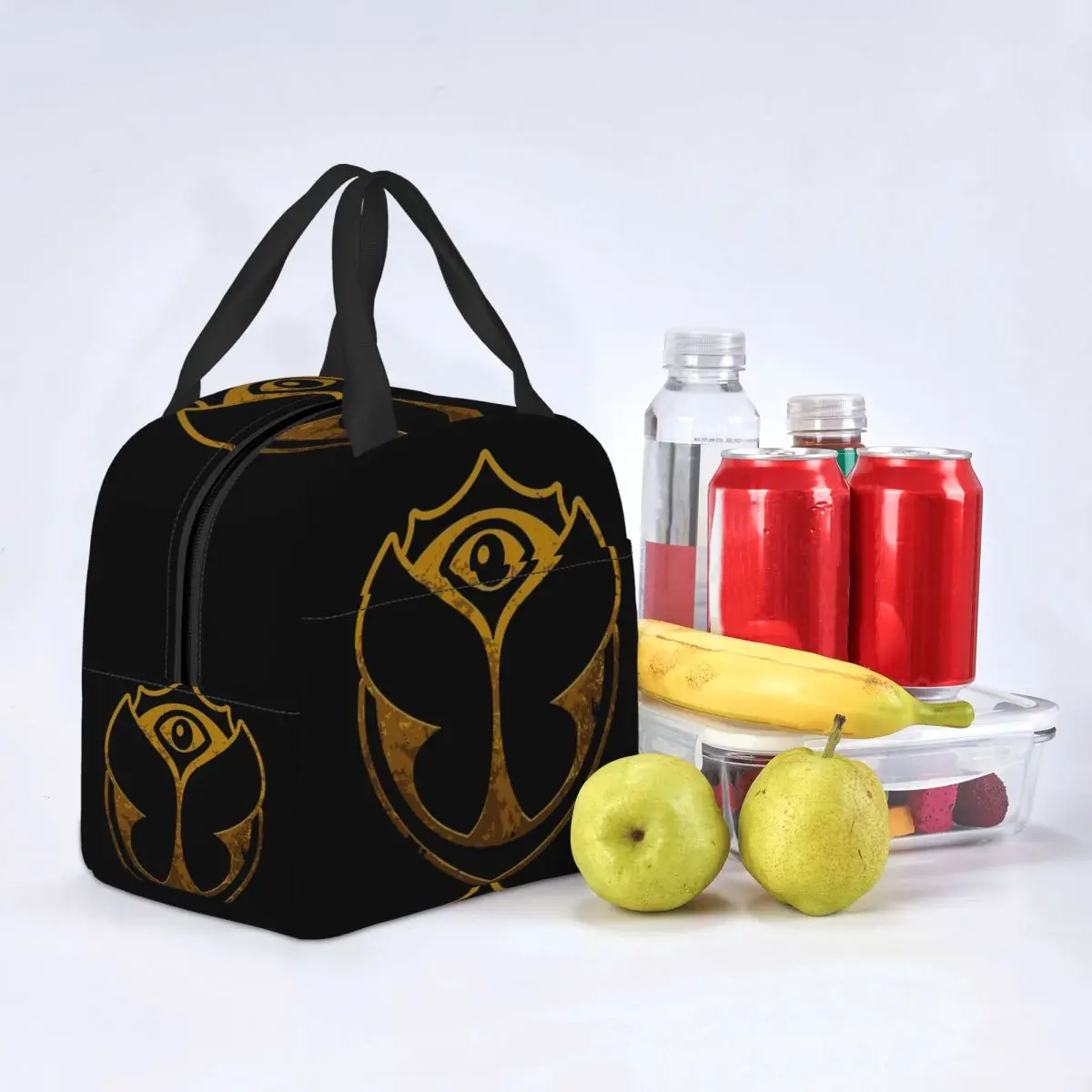 Tomorrowland Insulated Lunch Tote Bag Women Electronic Dance Funny Print Resuable Cooler Thermal Food Lunch Box School