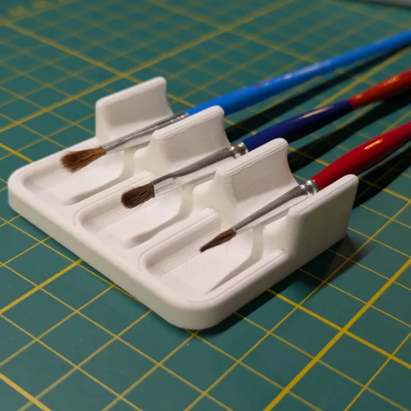 1pc Plastic Brush Holder,Easy to Clean, Convenient to Carry, Space-Saving Watercolor and Acrylic Oil Painting Brush Storage Box