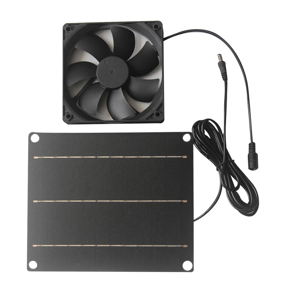 6V 6W Solar Powered Exhaust Fan for Greenhouses