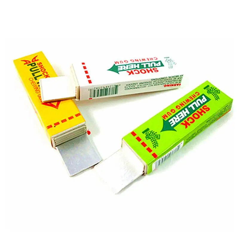 1PCS NEW Electric Shock Chewing Gum And Magic Prank Toy For Street Jokes Easy Comedy Holiday Party Supplies For April Fool's Day