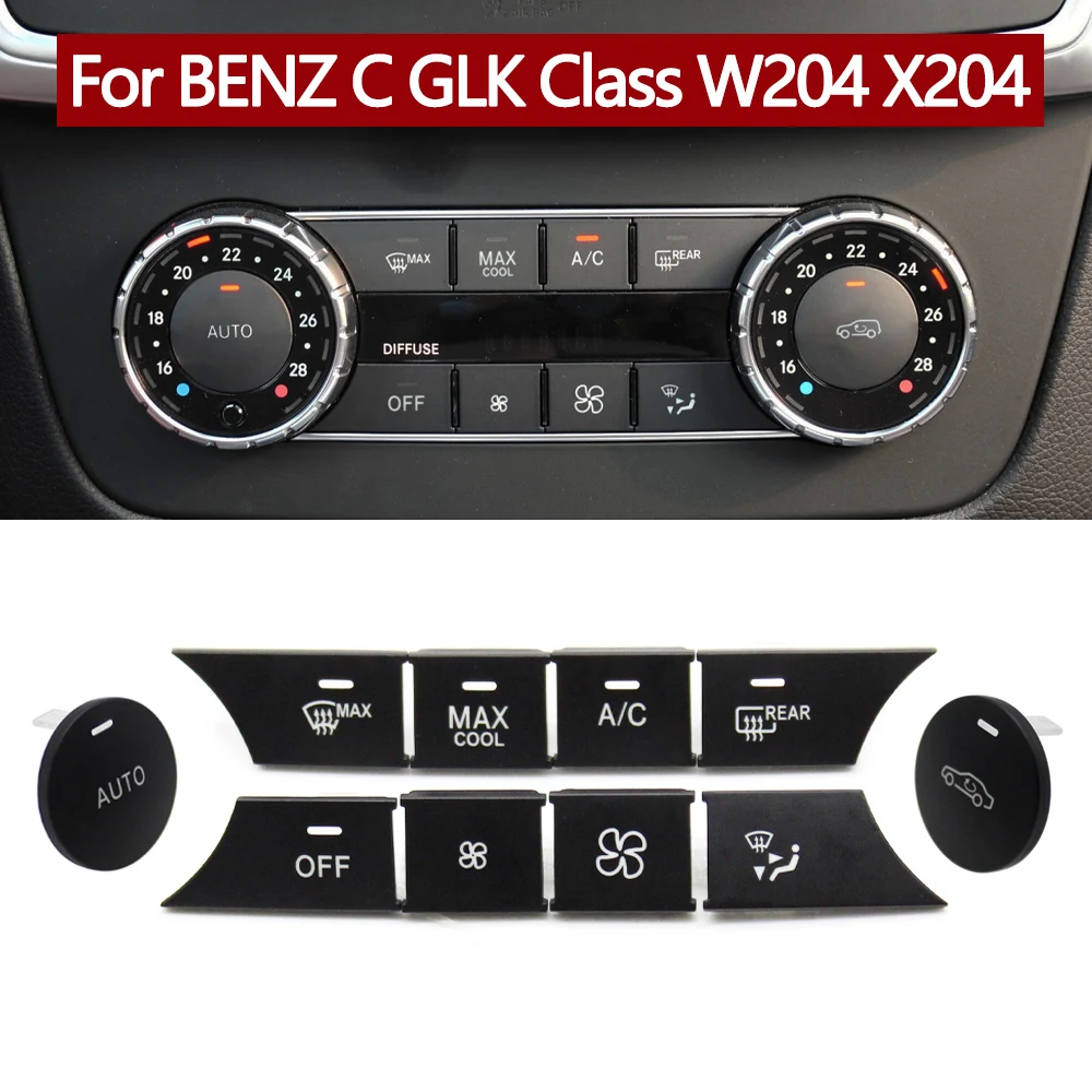 CarAirConditionerACHeaterTemperatureClimateControlSwitchButtonsForBenzCGLKClass