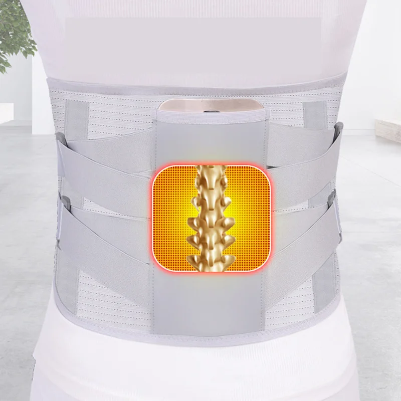 Magnetic Therapy Warm Waist Belt with steel Lumbar Disc Muscle Strain Pain Relief Self Heating Massager High Waist Protect Belt