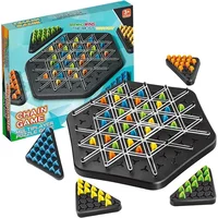 Chain Triangle Chess Game Triggle Rubber Band Game Educational Interactive Game Battle Set For Family Party Gift 1