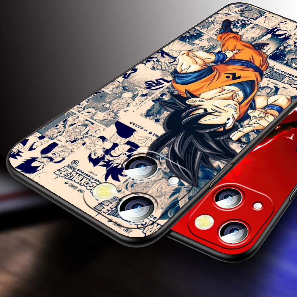 IPhone用デラックスドラゴンボール悟空ケース,ミニブラック