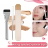 Stainless Steel Makeup Spatula Mixing Stick Foundation Brush Set Eyeshadow Cream Pigment Mixing Tool Face Contour Brush Tool 1