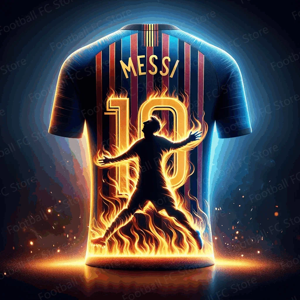 Football Jersey Set Soccer Uniform Kids Adult Messi Boy Edition Football Clothing