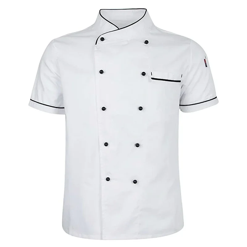 ז 'קט שף קלאסי לגברים נשים מסעדה מלצרית מדים בשחור-לבן